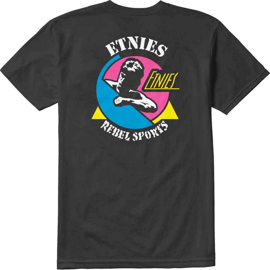 Etnies Svart Rebell Sport T-shirt