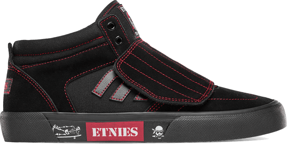 Etnies Svart/röd Sträng Vulc Mid X Rebel Sport